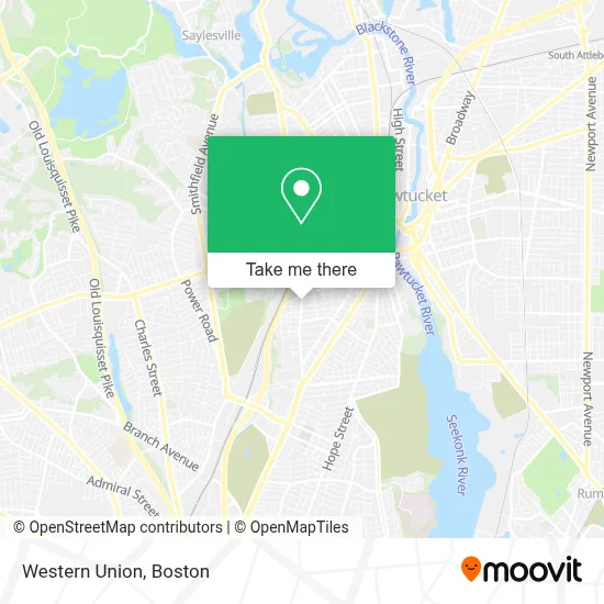 Western Union map