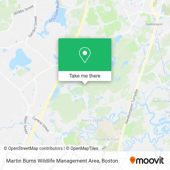 Martin Burns Wildlife Management Area map