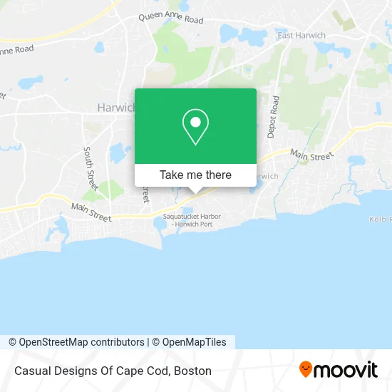 Casual Designs Of Cape Cod map