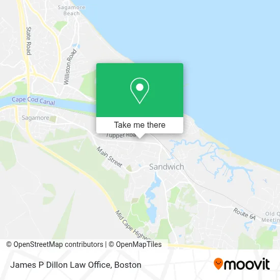 James P Dillon Law Office map