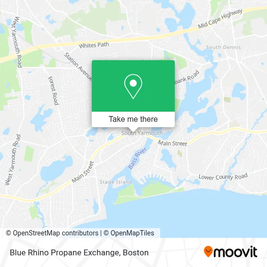 Blue Rhino Propane Exchange map