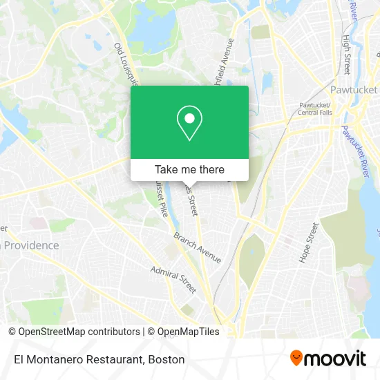 El Montanero Restaurant map