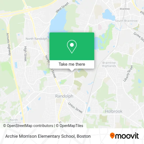Mapa de Archie Morrison Elementary School