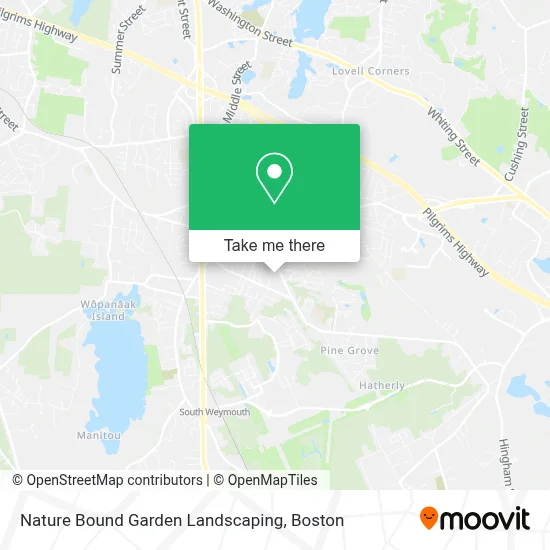 Nature Bound Garden Landscaping map