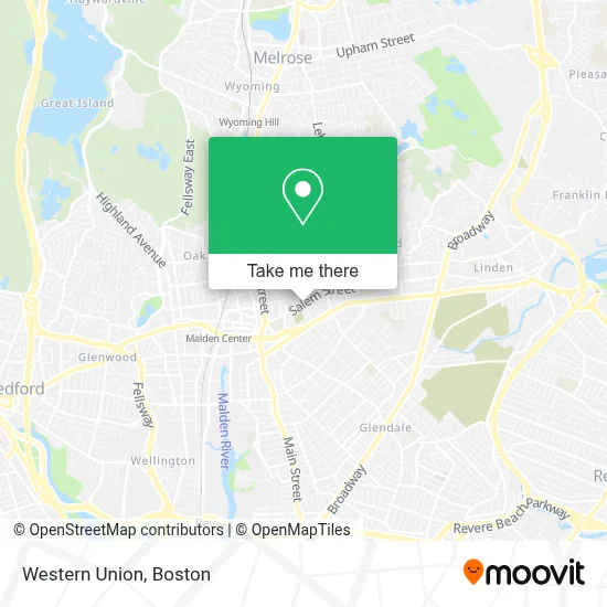 Western Union map