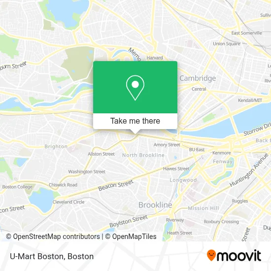 U-Mart Boston map