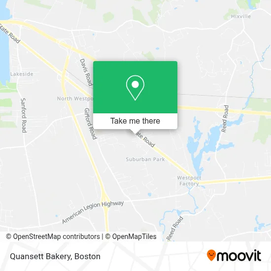Quansett Bakery map