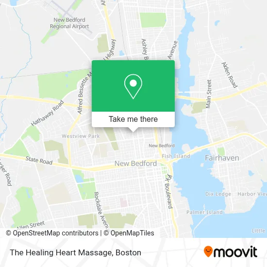 The Healing Heart Massage map