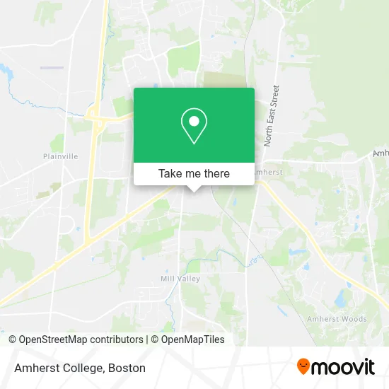 Amherst College map