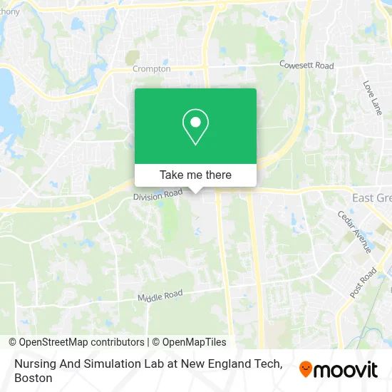 Nursing And Simulation Lab at New England Tech map