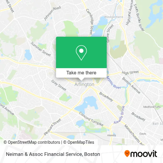 Neiman & Assoc Financial Service map