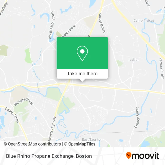 Blue Rhino Propane Exchange map
