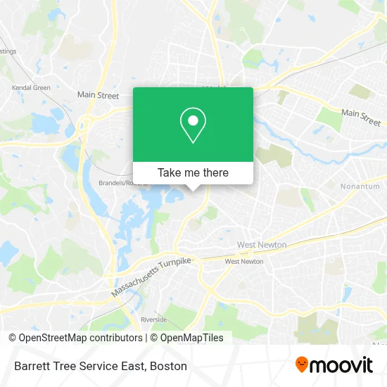 Barrett Tree Service East map