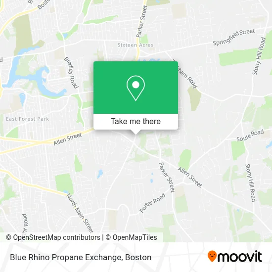 Blue Rhino Propane Exchange map