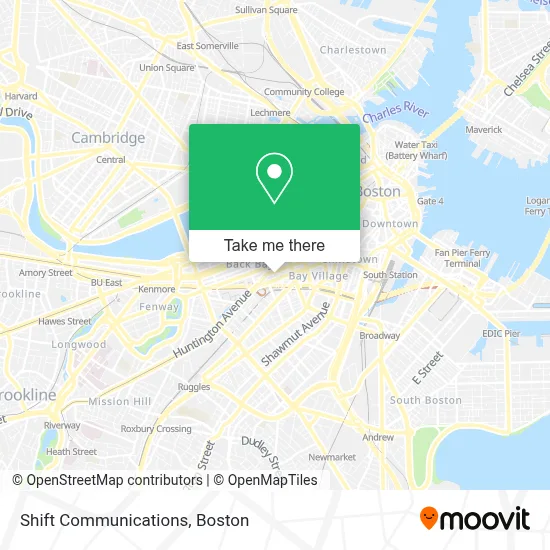Shift Communications map