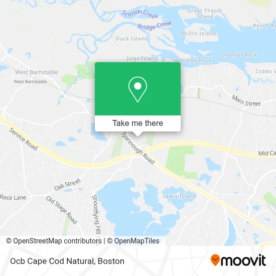 Ocb Cape Cod Natural map