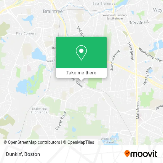 Dunkin' map