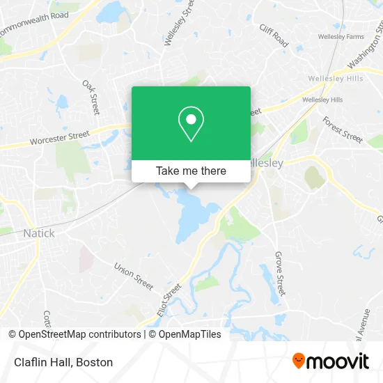 Claflin Hall map