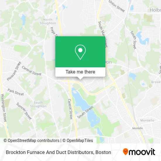 Brockton Furnace And Duct Distributors map