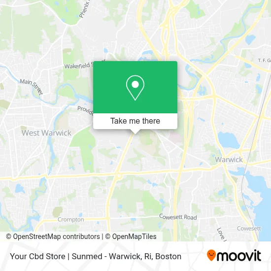 Your Cbd Store | Sunmed - Warwick, Ri map