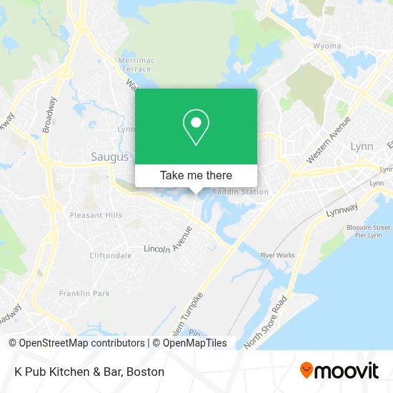 K Pub Kitchen & Bar map