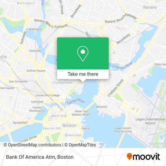 Bank Of America Atm map