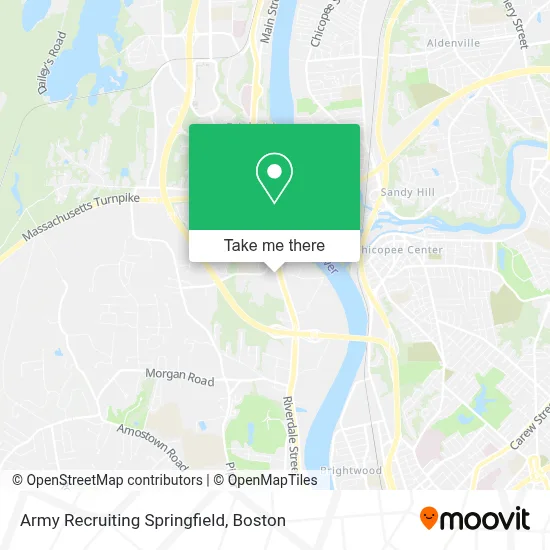 Army Recruiting Springfield map