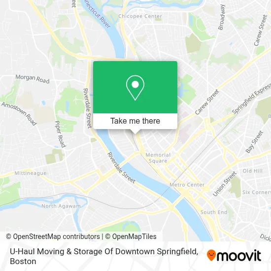 U-Haul Moving & Storage Of Downtown Springfield map