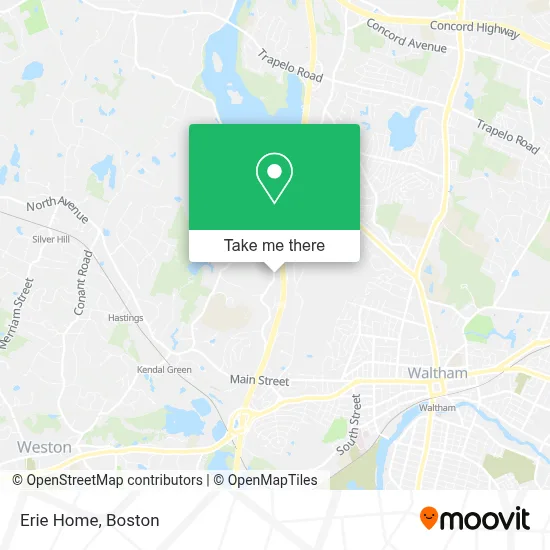 Erie Home map