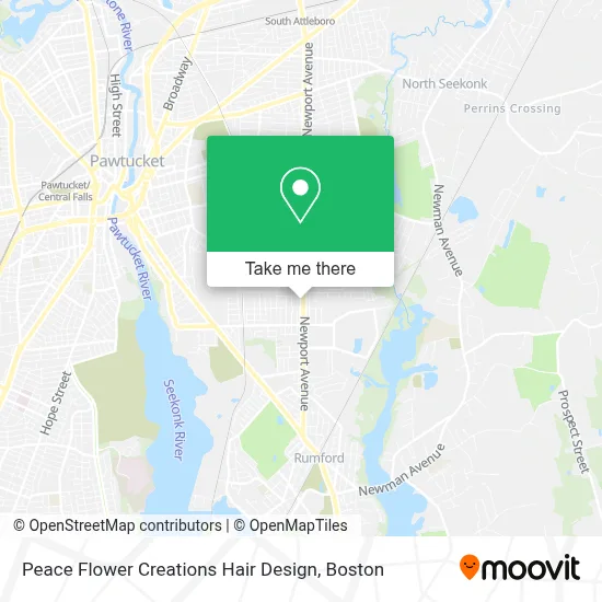 Peace Flower Creations Hair Design map