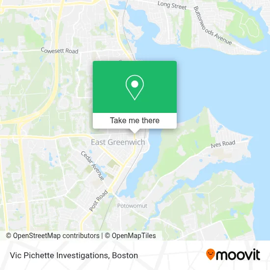 Vic Pichette Investigations map
