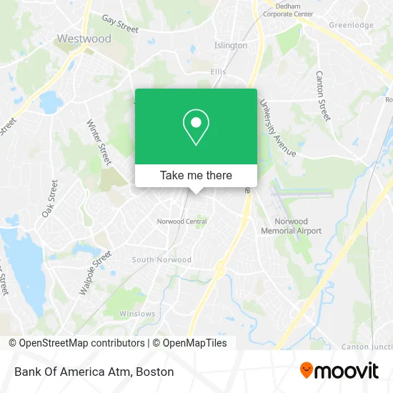 Bank Of America Atm map