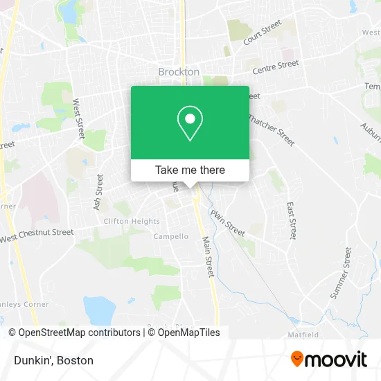 Dunkin' map
