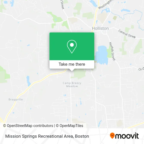 Mission Springs Recreational Area map