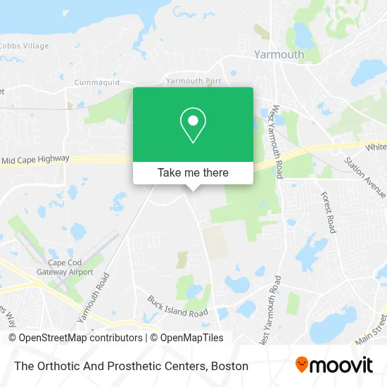 The Orthotic And Prosthetic Centers map