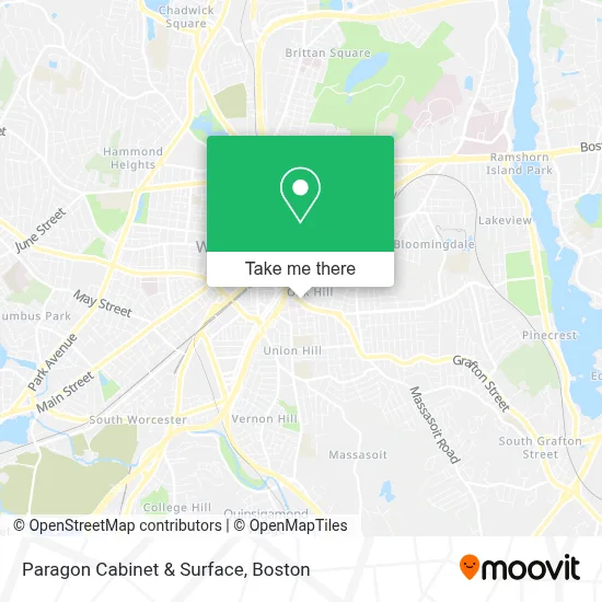 Paragon Cabinet & Surface map