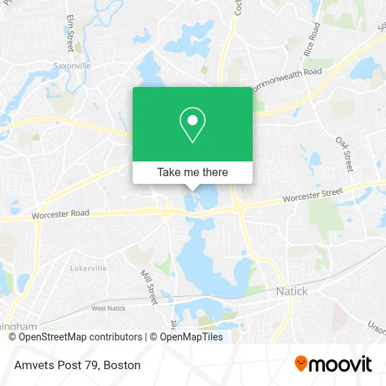 Amvets Post 79 map