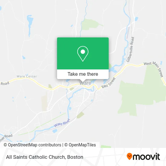 All Saints Catholic Church map