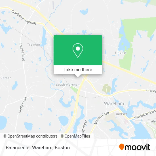 Balancediet Wareham map
