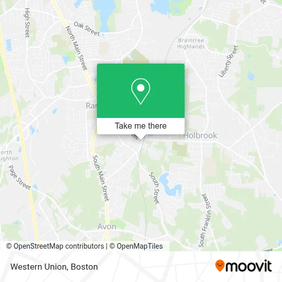 Western Union map