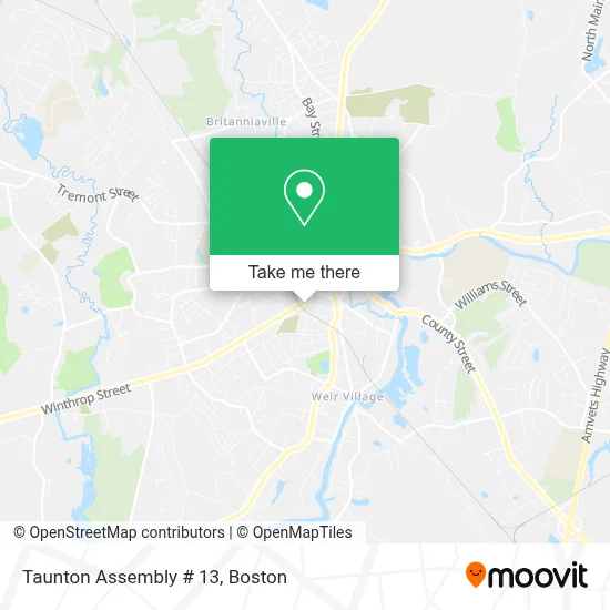 Taunton Assembly # 13 map