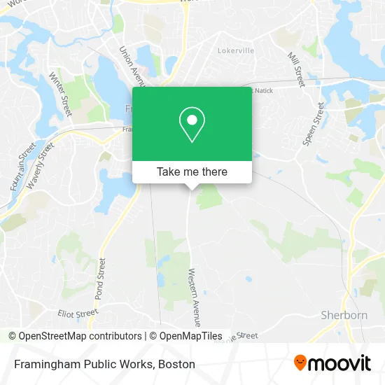 Framingham Public Works map