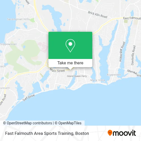Fast Falmouth Area Sports Training map