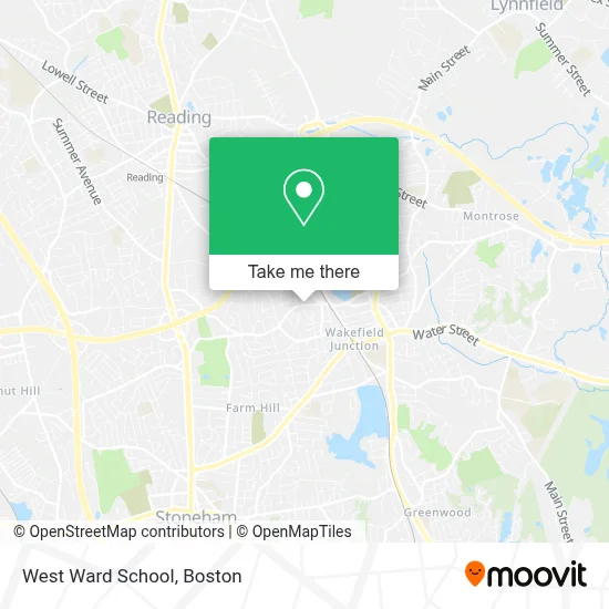 West Ward School map