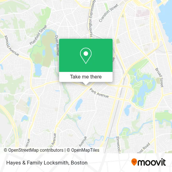 Hayes & Family Locksmith map