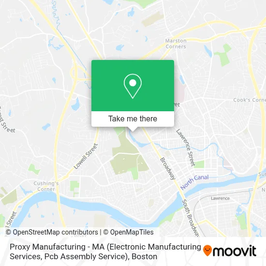 Proxy Manufacturing - MA (Electronic Manufacturing Services, Pcb Assembly Service) map