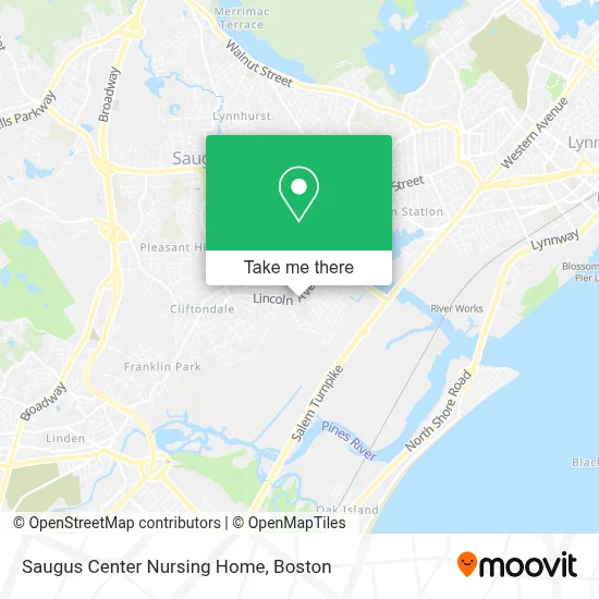 Saugus Center Nursing Home map