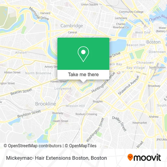 Mickeymac- Hair Extensions Boston map