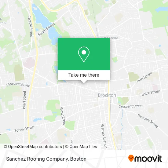 Sanchez Roofing Company map