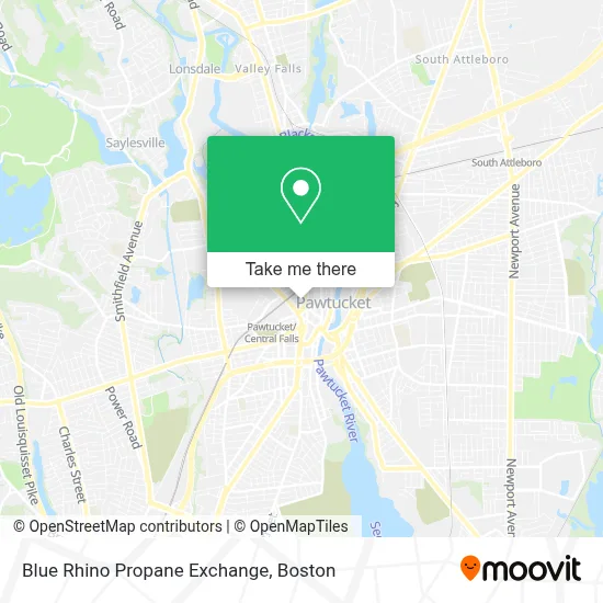 Blue Rhino Propane Exchange map